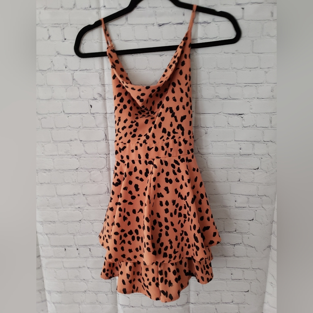 Cheetah print romper